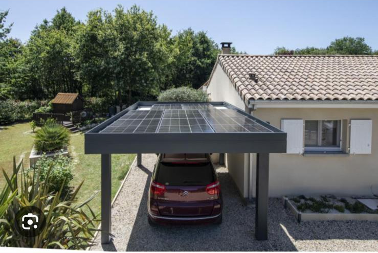 Home Carport photovoltaïque voiture électrique